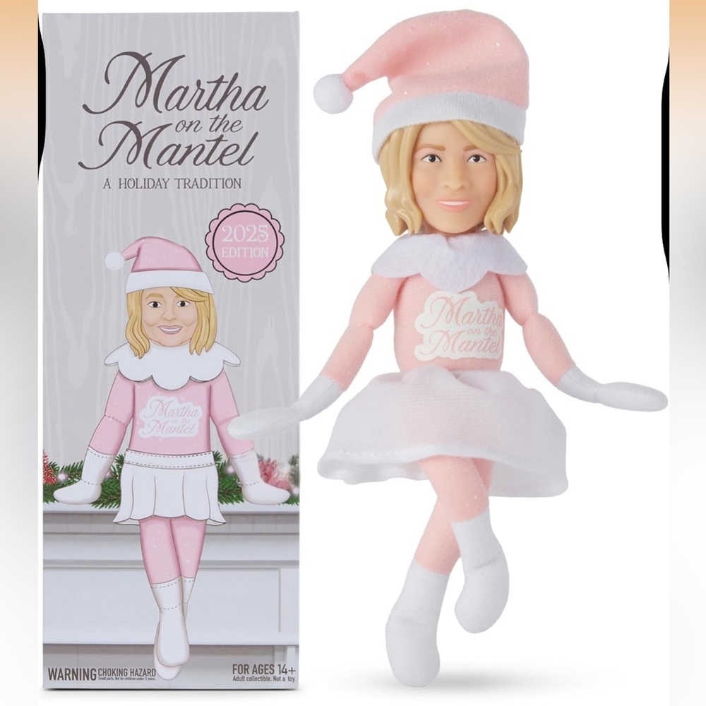 Martha Stewart Martha on The Mantel - 2025 Edition, 12" Christmas Figurine